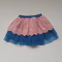 C0203 Blue кружевная юбка