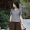 [Lanyuan] Jixiang Yuer mùa thu ban đầu Trung Quốc phong cách cổ áo đan top cotton tre ngắn tay hoang dã T-Shirt nữ áo phông rộng