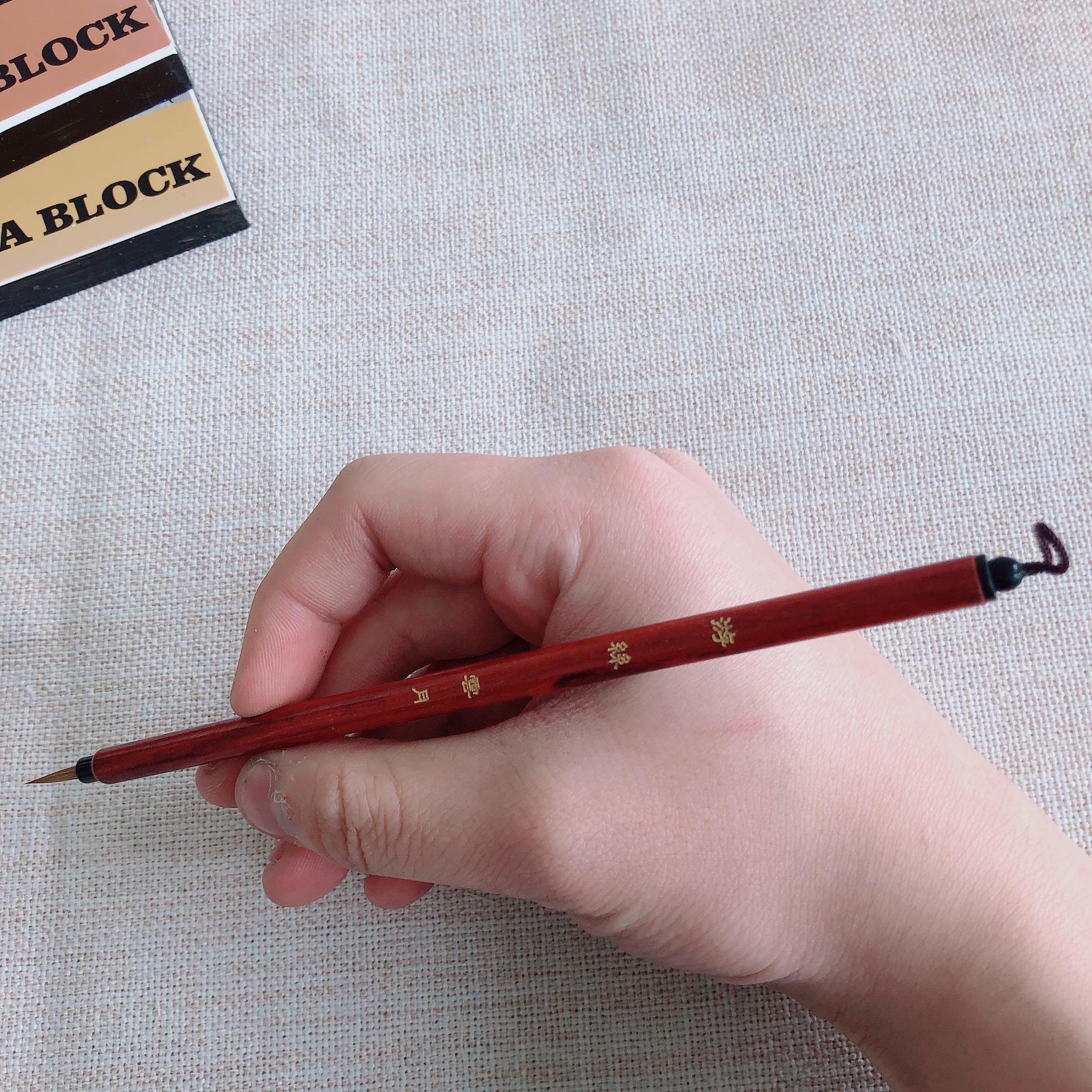 [New Product] Hairspring【 Debris pile 】 Yunyue pen Village main pen Red bean / Dragon tongue / Gold thread painting in water colours Tick the line details