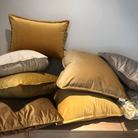 Хлопковая зеленая плюшевая подушка, лебедь, диван