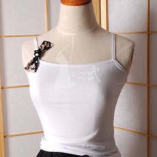 Форма для Кендо 天之武 绯樱蝴蝶结装饰纯棉一字领吊带衫内搭和风日式女春夏 限量