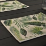 Bắc âu gió cotton linen nghệ thuật placemat bảng vải vải khăn ăn bowl coaster tấm pad cách nhiệt bộ đồ ăn chống nóng mat khăn bàn tròn