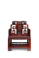 Три -купольный набор из большого красного розового дерева (Jiaozhong) Ruyi Pacific Chair (Freight прибывает)