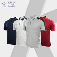 KELME Kalmei Thể Thao Polo Áo Sơ Mi Nam Cotton Kinh Doanh Bình Thường T-Shirt Nam Ngắn Tay Áo Ve Áo Nửa Tay Áo Bông áo polo hồng