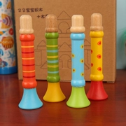 Trẻ em thổi kèn cổ điển bé trai và bé gái giọng hát dễ thương huýt sáo gỗ chơi nhạc cụ đồ chơi âm nhạc