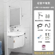 Sự kết hợp tủ trong phòng tắm của mặt rửa mặt nhà vệ sinh tấm đá Tam giác rửa mặt trên ban công tủ gương phòng tắm nhập khẩu tủ gương treo phòng tắm