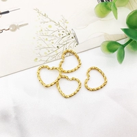 20 золотого цвета сердца 12 мм-12732