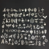 Смешанный набор материалов, серебряная подвеска, серьги, аксессуар для волос, 100 шт, Aliexpress, ebay, «сделай сам»