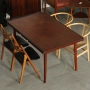 [coznap vintage] Đồ nội thất thời trung cổ Bắc Âu Gỗ tếch Đan Mạch có thể được thêm vào bàn ăn hình chữ nhật - Đồ nội thất thiết kế ghế gỗ nằm
