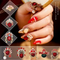 Красное ювелирное украшение для ногтей, китайский стиль, популярно в интернете