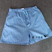Xiaohuajia ~ Châu Âu và Mỹ người đàn ông duy nhất của mùa hè bông sọc quần nhà quần short năm quần quần