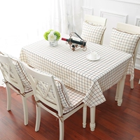 Lưới đơn giản vườn khăn trải bàn vải hiện đại bảng vải ghế đệm bụi ghế bìa trang trí bộ bàn cà phê vải tươi trang trí khăn trải bàn