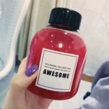 Meng Meng Fruit Tea Milk Tea Большой напиток пластиковая бутылка для домашних животных сетка красное напиток для напитков