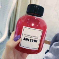 Meng Meng Fruit Tea Milk Tea Большой напиток пластиковая бутылка для домашних животных сетка красное напиток для напитков