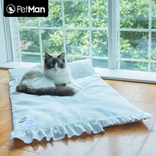 Petman Pet Sleep Sleepmion Cats and Dog Mats в летнем прохладе, оригинальная оригинальная подушка Four Seasons беспрецедентная стиральная сеть красного