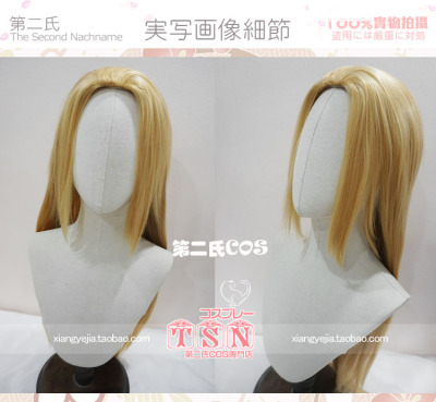 taobao agent 第二氏 Ancient style model costume versatile back blonde cos cos wig E54