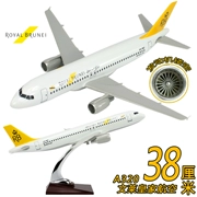 Lễ hội với tay lễ a320 Mô hình máy bay hàng không Brunei mô phỏng tĩnh trang trí cửa sổ lưu niệm tất cả chụp