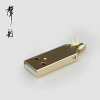 Sound Rhyme USB 2.0 Plugck Gold Lating USB. Плоский порт интерфейс декодер заглушка DIY Сварка USB -разъем USB