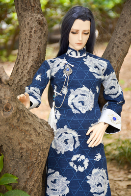 taobao agent {Stacy's pink ocean} BJD baby uncle three points, four -point costume cheongsam/flag -out Snapdragon