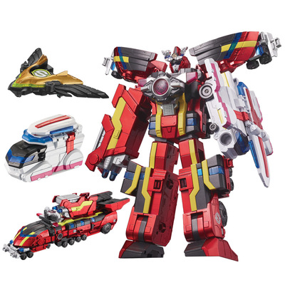 巨神3战击队超救分队豪华版冲锋爆裂旋天战机王超救创击变形玩具4