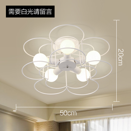 Five White Heads With 9W LED White LightNorthern Europe Simplicity Modeling lamp Ceiling lamp living room lamps Iron art a chandelier Children's room bedroom room lamps and lanterns restaurant Lighting