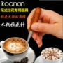 Giải phóng mặt bằng dụng cụ cà phê chuyên nghiệp cà phê kéo kim không từ tính thon kim Hàn Quốc xử lý bằng gỗ thực phẩm cấp thép không gỉ phin pha cafe inox
