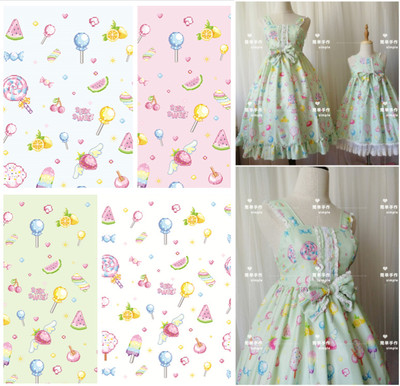 taobao agent Clearance-Lolita Lolita BJD baby clothes DIY handle map children's clothing strawberry pixels