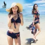 Nhà máy trực tiếp ba lẻ áo tắm bãi biển bikini bikini ba mảnh ngực lớn ngực nhỏ tập hợp thép tấm áo tắm - Bikinis đồ bơi 2 mảnh dạng váy