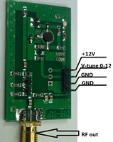 РЧ-напряжение управление напряжением генератор RF Осциллятор источник широкополосный VCO 515 МГц --- 1150 МГц
