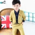 Bộ đồ trẻ em tuxedo bé trai phù hợp với phong cách Anh trang phục hoa cô gái nhỏ phù hợp với bộ đồ hai mảnh - Váy trẻ em Váy trẻ em