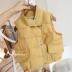Áo vest cotton hoang dã! Quần áo trẻ em và trẻ em Hàn Quốc 2019 mùa thu đông mới bé trai và bé gái mặc vest ấm áp - Áo ghi lê Áo ghi lê