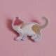 Mèo West Cat thương hiệu ban đầu mèo thêu trâm con mèo con trâm mèo huy hiệu pin phụ nữ - Trâm cài