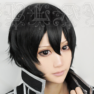 taobao agent [Rabbit Dimension] Sword Art Online Kirito Kirito Kiriku and Ren COS wig black shape