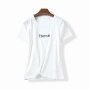 37266 mùa hè mới nữ thư Hàn Quốc chữ thêu áo sơ mi đơn giản Mỏng hoang dã ngắn tay T-Shirt Tháng Bảy 28 áo phông trơn