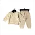 Tong Tai Chun Qiu phần mỏng mới của bộ đồ lót cotton nhiệt nam và nữ bé mỏng phần màu áo cotton quần hai bộ - Quần áo lót Quần áo lót