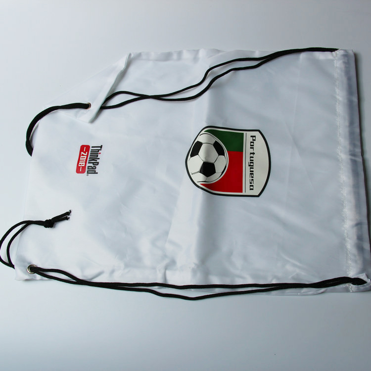 Whiteassociation / Thinkpad Bundle pocket Sports bag Drawstring both shoulders Polyester fabric   Shoe bag
