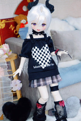 taobao agent [Free shipping] BJD4 confession wall Xiongmei dress baby clothes MDD sub -culture dark style Gothic