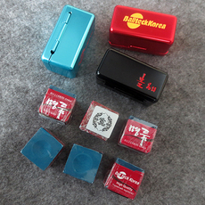 Мел для кия 【原装正品】韩国名品 枪粉巧克粉跷课粉职业巧粉九球杆擦粉
