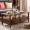 rắn đồ gỗ phòng khách bàn cà phê bàn ​​trà Mỹ hiện đại nhỏ gọn căn hộ nhỏ phong cách châu Âu retro bàn cà phê bằng gỗ và nhỏ - Bàn trà bàn trà tròn