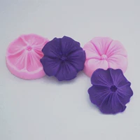 DIY silicone khuôn fondant khuôn sô cô la khuôn ren làm bằng tay bánh xà phòng trang trí khuôn hoa nhỏ khuôn bánh trung thu