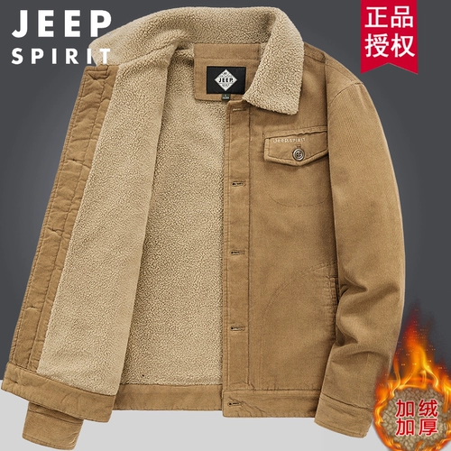 Jeep, мужской джип, утепленный хлопковый вельветовый пуховик, куртка, свободный крой