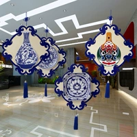 Сине -белая фарфоровая подвеска творческая китайская ветер и дерево традиционная культура