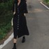 [BP] Hàn Quốc INS gió lạnh chiên gà mát CÔ GÁI tối đơn hàng khóa túi bông áo đầm váy đầm