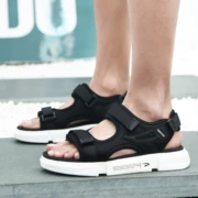 Dép mùa hè Delhui thời trang nam thoáng khí Dép Velcro và dép đi biển bình thường lỗ giày nam - Giày thể thao / sandles