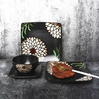 Японская посуда, супница, комплект, ручная роспись