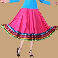 Розово-красные защитные брюки (средняя юбка)