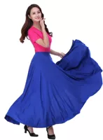 Pure Rose Red + Королевская синяя длинная юбка