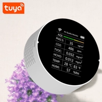 Tuya Graffiti Smart Caffice Detector Wi -Fi Multi -Function CO2 запах NDIR Record PM2,5 Day Calendar