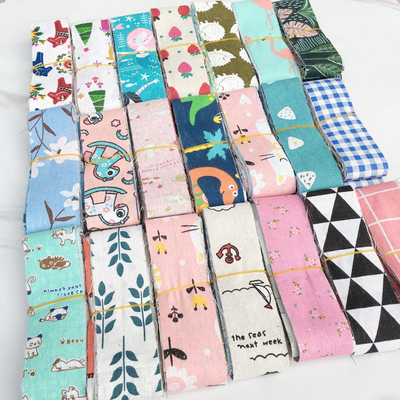 taobao agent Free shipping 10 -meter clip supplementary material shop flax fabric printing edge edge of retro wind rolling edge clothing with handmade