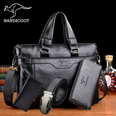 【抖音爆款】袋鼠男士手提包公文包 商品反馈